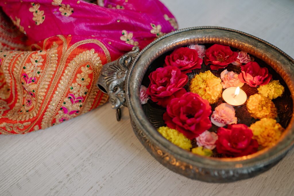 Water-Bowl-of-Flowers-for-Dussehra-Home-Decoration